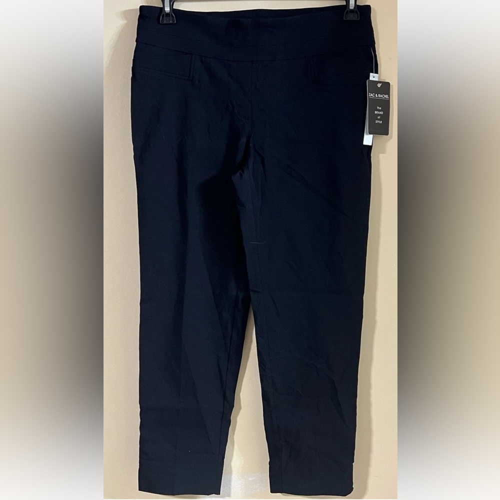 NWT Zack & Rachel Women's Pants Size 10 Black Straight Leg …#703